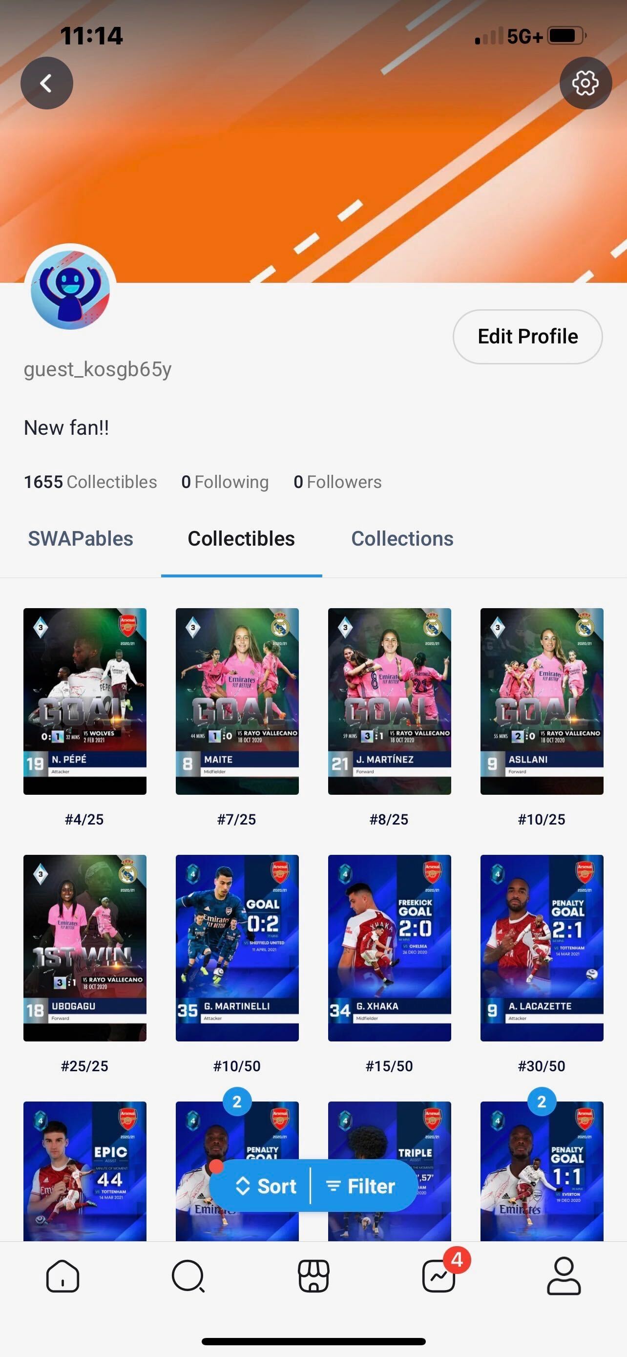 Fantastec mobile collectibles library